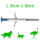 1.4mm Microchip Syringe