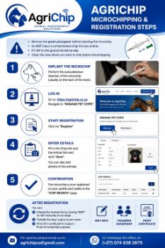 Picture of HOW TO REGISTER YOUR PET's MICROCHIP in South Africa for free 